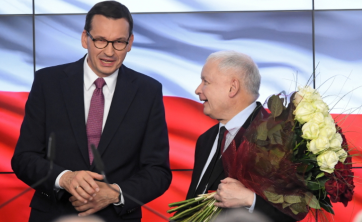 Jarosław Kaczyński i Mateusz Morawiecki / autor: PAP/Radek Pietruszka