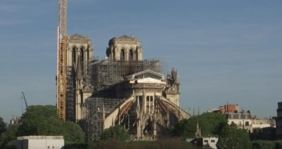 Notre Dame / autor: fot.Screen/ youtube.com/ The Telegraph