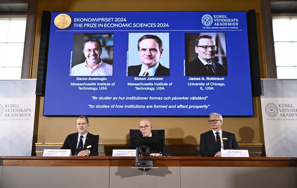 NOBEL 2024 ECONOMICS PRIZE / autor: PAP/EPA/Christine Olsson/TT