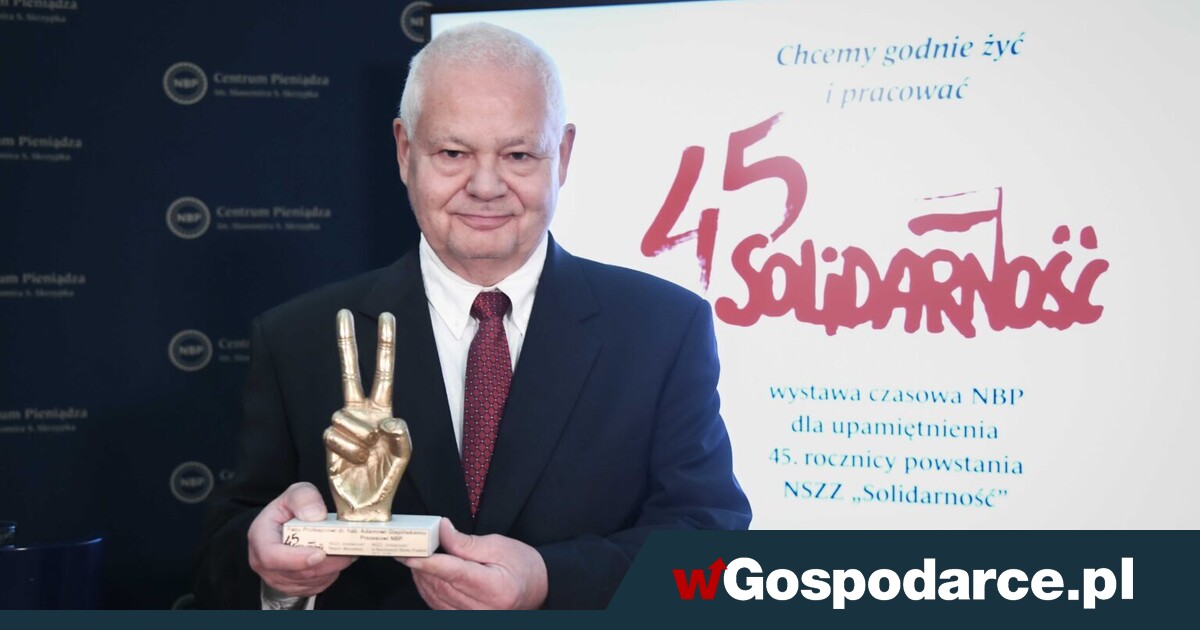 Prezes NBP wyróżniony przez Solidarność