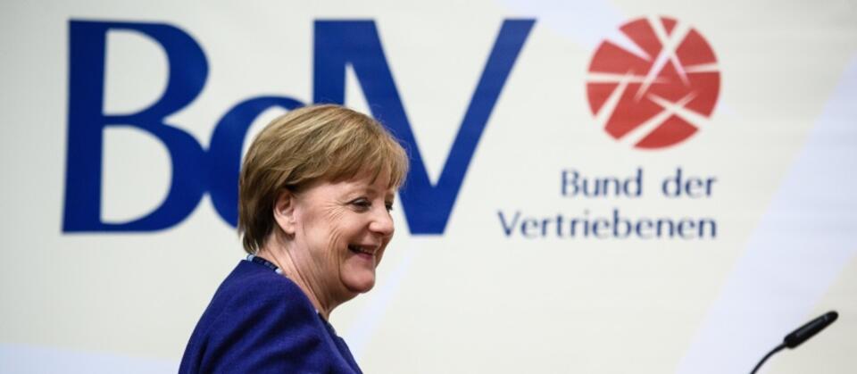 Angela Merkel na zjeździe Związku Wypędzonych / autor: PAP/epa
