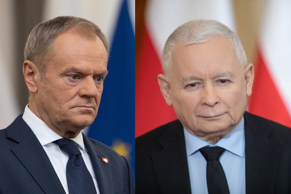 Jarosław Kaczyński, Donald Tusk  / autor: Fratria 