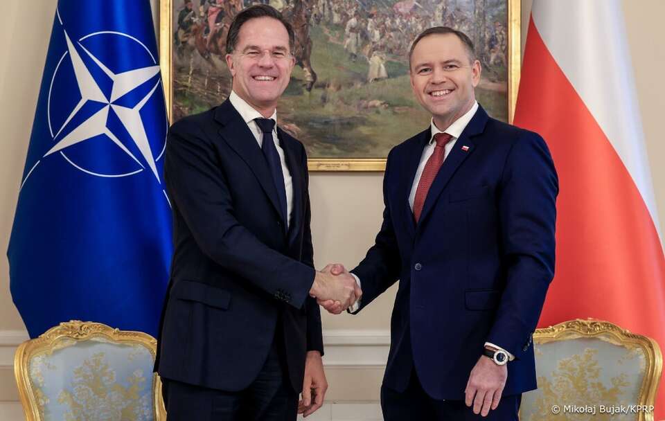 Karol Nawrocki i Mark Rutte w Pałacu Prezydenckim w Warszawie  / autor: Mikołaj Bujak/KPRP