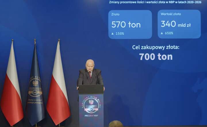 Glapiński: mamy już 570 ton złota