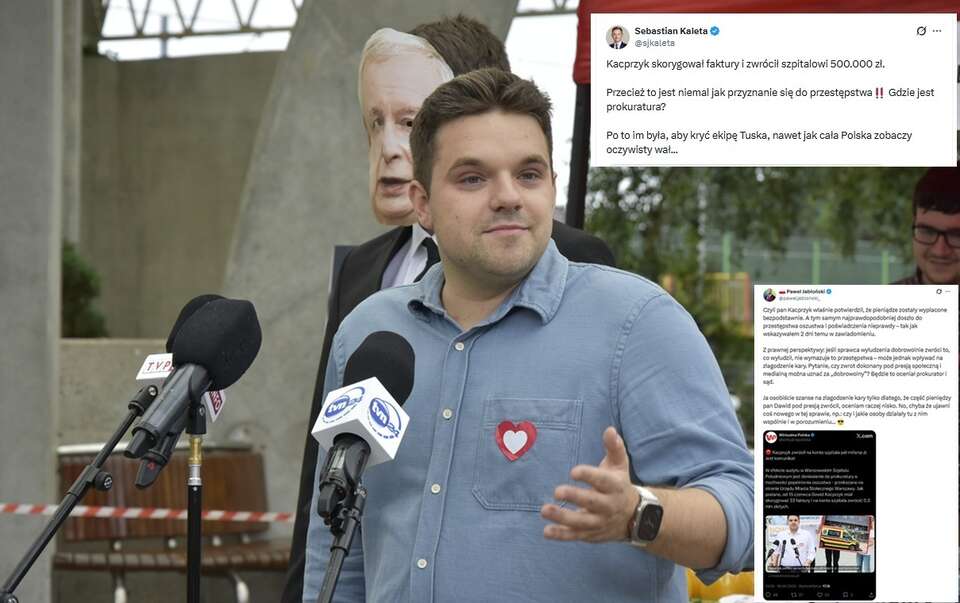Burza w sieci ws. Kacprzyka: Jak przyznanie się do przestępstwa