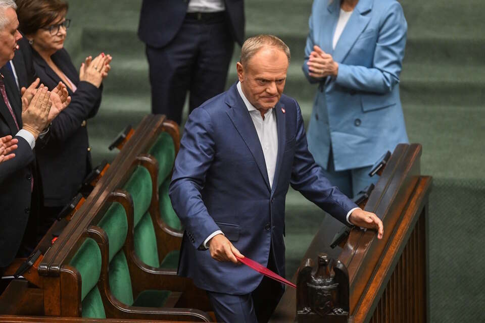 Donald Tusk w Sejmie / autor: PAP/Radek Pietruszka