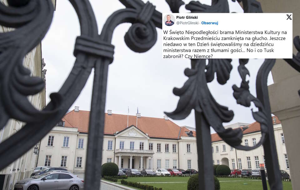 MKiDN zamknęło swą bramę. Gliński: Tusk zabronił czy Niemce?