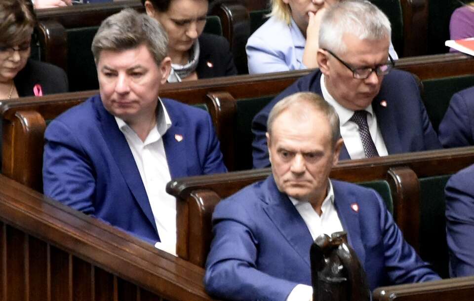 Donald Tusk i Jan Grabiec / autor: Fratria