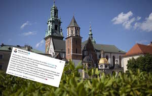 Wawel - zdjęcie ilustracyjne, w miniaturze screen wpisu rzecznika PiS w serwisie X / autor: Fratria/X