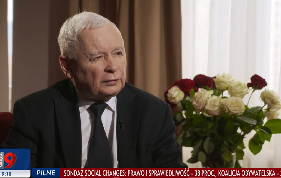 Jarosław Kaczyński podczas wywiadu dla TVP3 Katowice / autor: TVP Info