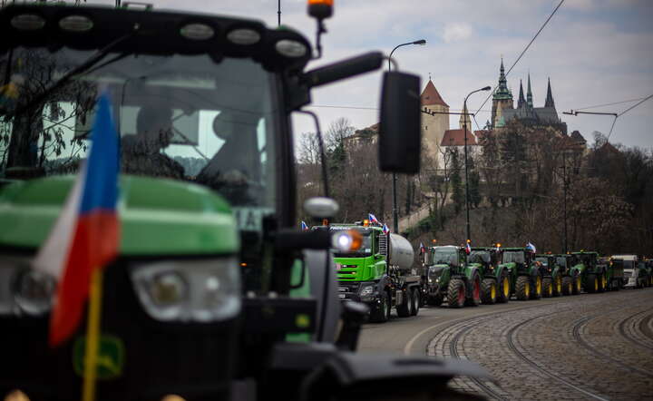 W Czechach protestują rolnicy. 