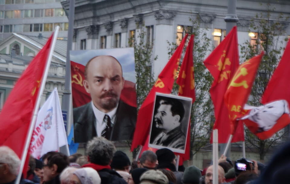 Wiec komunistów w Moskwie / autor: Fratria