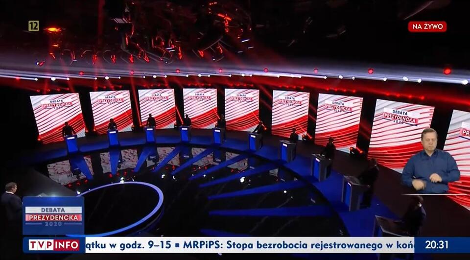 Debata TVP. / autor: wPolityce.pl/TVP Info