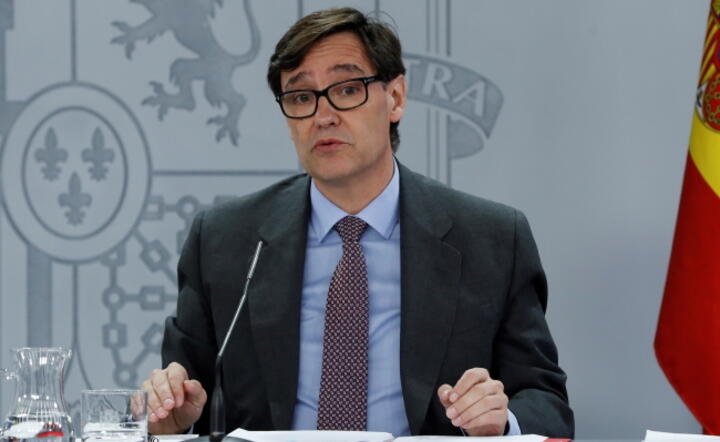 Hiszpański minister zdrowia Salvador Illa / autor: PAP/ EPA/ J.J. Guillén