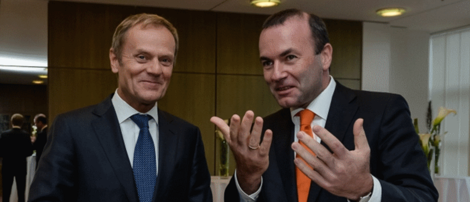 Na zdjęciu Tusk i Weber. Fot. consilium.europa.eu