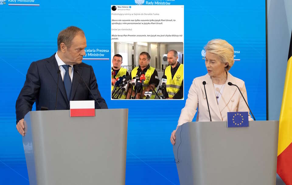 Donald Tusk i Ursula von der Leyen / autor: Fratria/X