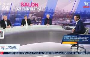 "Salon Dziennikarski" na antenie wPolsce24 / autor: YT: TV wPolsce24