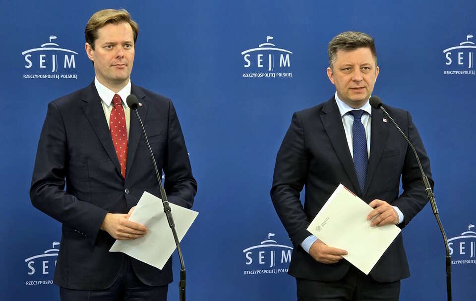 Jarosław Kaczyński, Michał Dworczyk / autor: X: @pisorgpl/https://x.com/pisorgpl/status/1947224659377713650