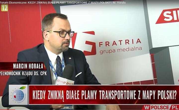 Marcin Horała, pełnomocnik rządu ds. CPK w rozmowe na antenie wPolsce.pl / autor: Fratria / wPolsce.pl