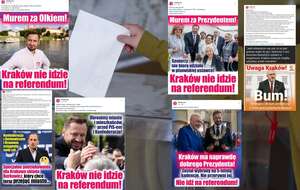 Głosowanie w referendum. Na screenach - "twórczość" Sokuzburaka / autor: PAP/Łukasz Gągulski/FB:sokzburaka