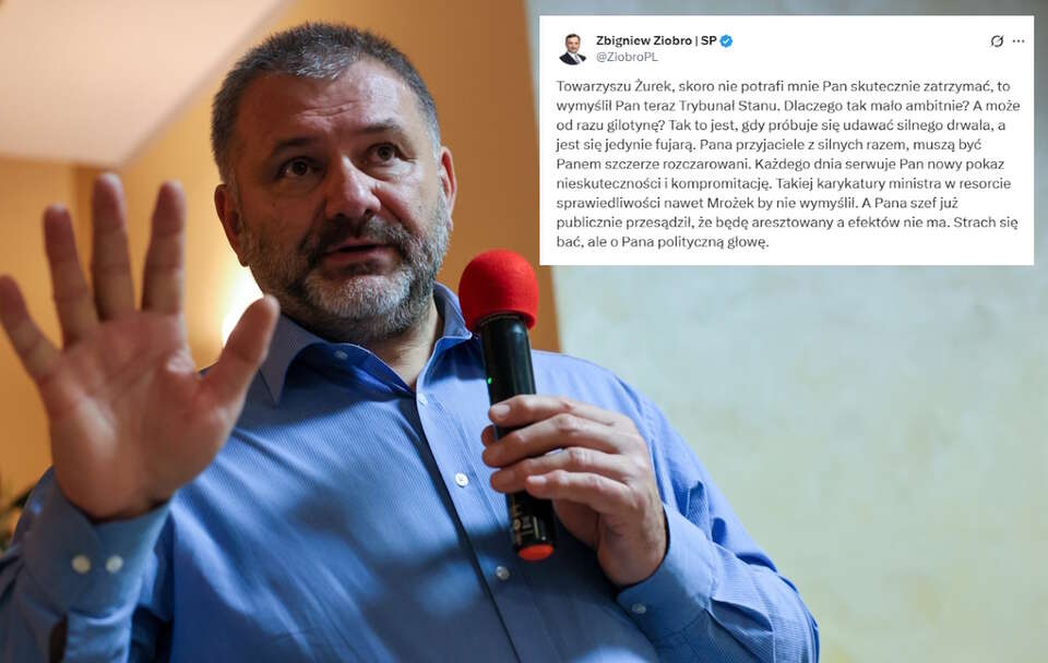 Ziobro do Żurka: Trybunał Stanu? A może od razu gilotynę?