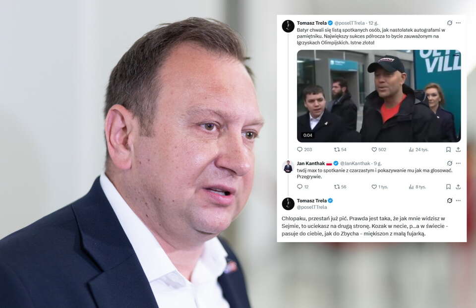 Tomasz Trela atakował prezydenta Nawrockiego oraz Zbigniewa Ziobrę / autor: Fratria