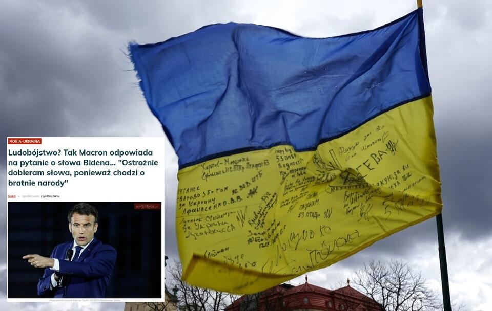 Ukraińskie MSZ odpowiada na kontrowersyjne słowa Macrona! / autor: PAP/Karina Sało; wPolityce.pl