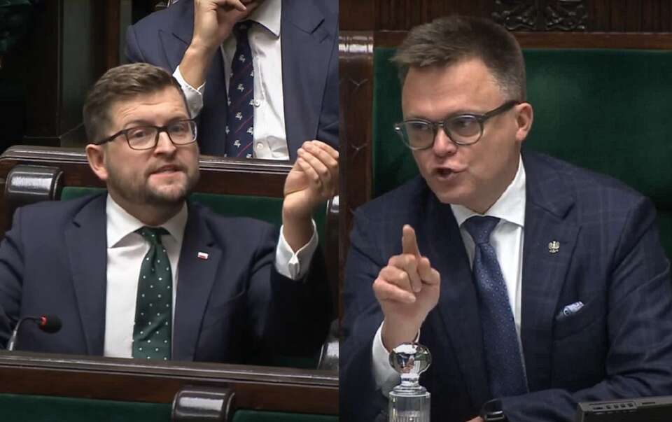 Poseł Andrzej Śliwka/Marszałek Szymon Hołownia / autor: YT: Sejm.gov.pl