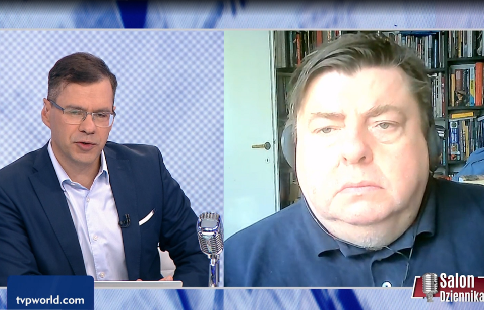 Michał Karnowski, Piotr Semka  / autor: screenshot TVP Info 