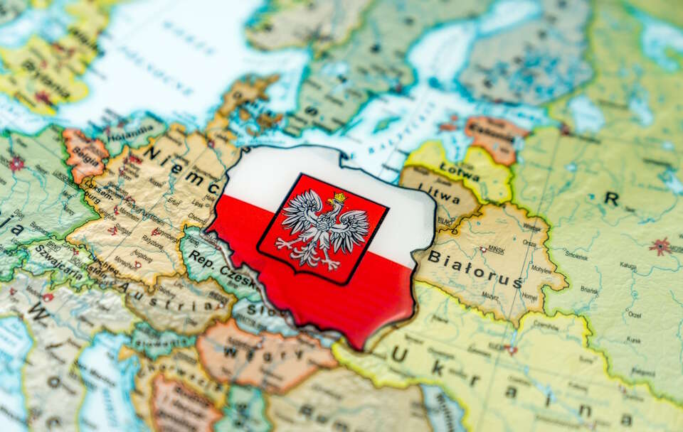 Polska na mapie Europy / autor: Fratria