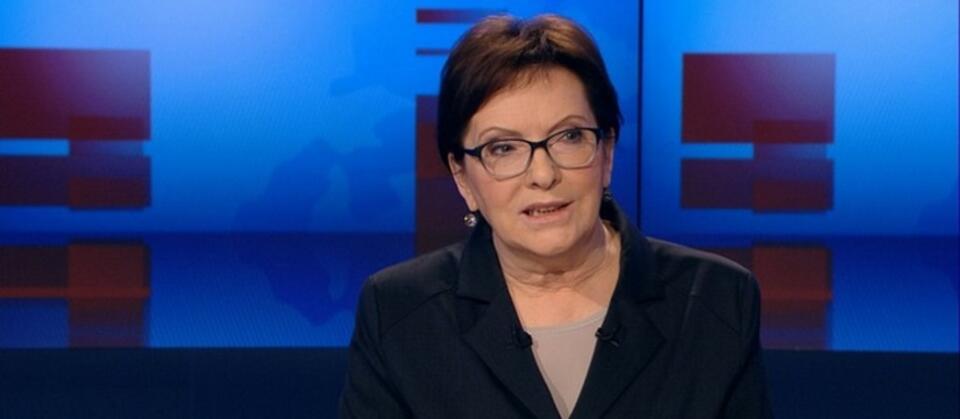 Ewa Kopacz / autor: screen/Polsat News