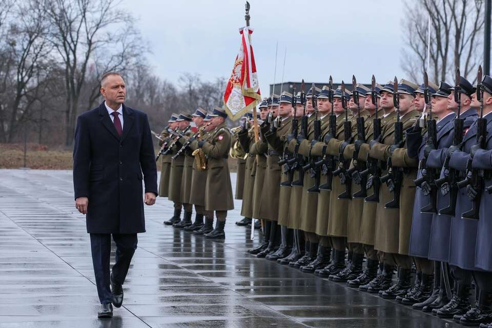 Na zdjęciu prezydent RP Karol Nawrocki podczas odprawy kierowniczej kadry MON i Sił Zbrojnych RP, w Muzeum Wojska Polskiego w Cytadeli Warszawskiej / autor: PAP/Paweł Supernak