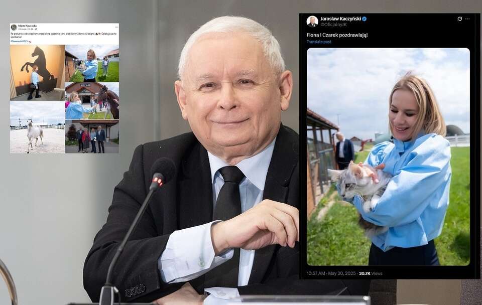 Prezes PiS Jarosław Kaczyński / autor: Fratria, X: @OficjalnyJK, FB: Marta Nawrocka 