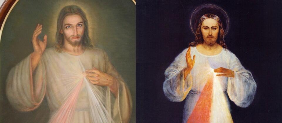 Obrazy Jezusa Miłosiernego / autor: faustyna.pl/wikimedia commons