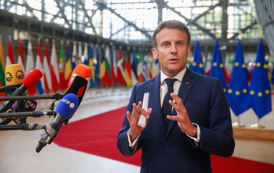 Macron / autor: PAP/EPA