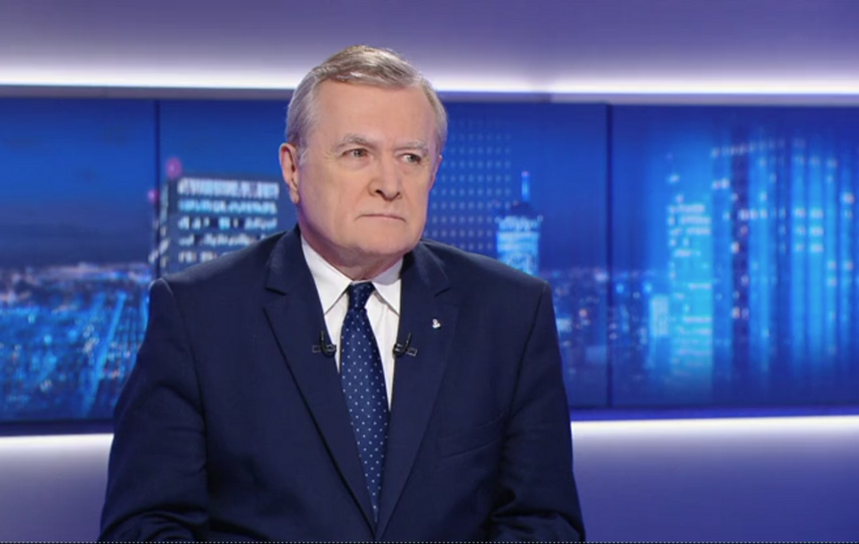 Wicepremier Piotr Gliński w programie Gość Wydarzeń / autor: screen: Polsat News