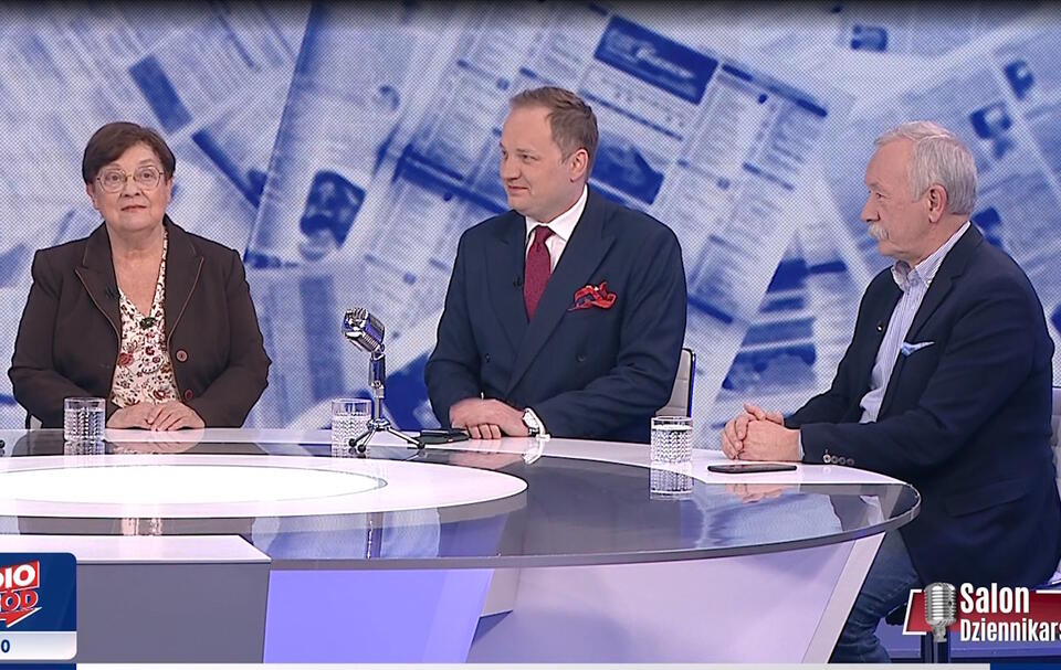Teresa Bochwic, Antoni Trzmiel, Marek Formela  / autor: screenshot TVP Info