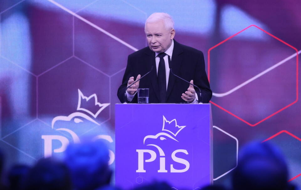 Prezes PiS Jarosław Kaczyński podczas drugiego dnia konwencji programowej PiS / autor: PAP/Leszek Szymański