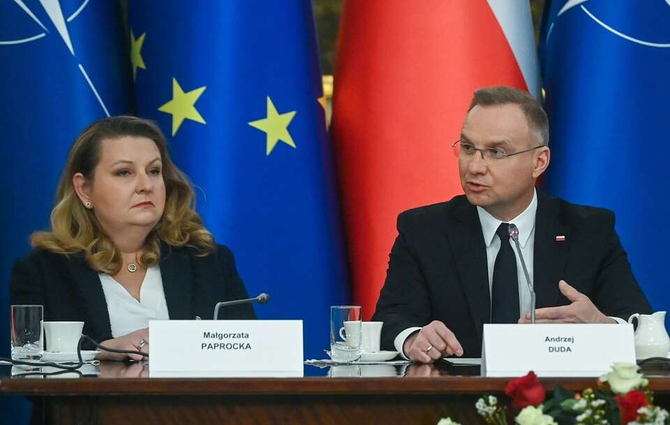 Małgorzata Paprocka i prezydent Andrzej Duda / autor: PAP/Piotr Nowak