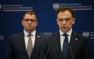 Minister finansów i gospodarki Andrzej Domański. / autor: PAP/Marcin Obara