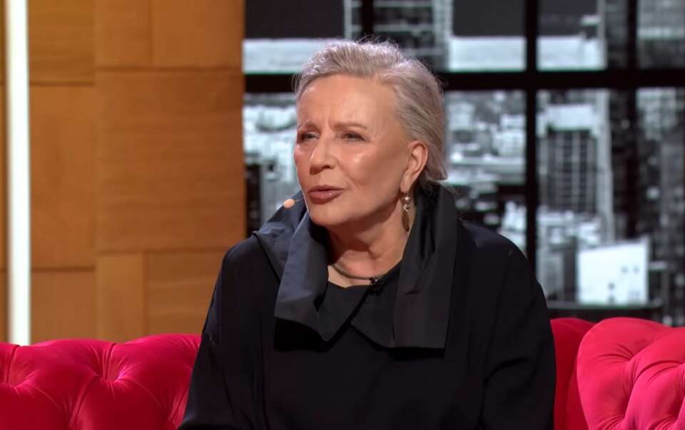 Krystyna Janda w studiu neo-TVP / autor: YT: TVP Info Extra 