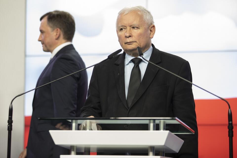 Jarosław Kaczyński, Zbigniew Ziobro / autor: fratria