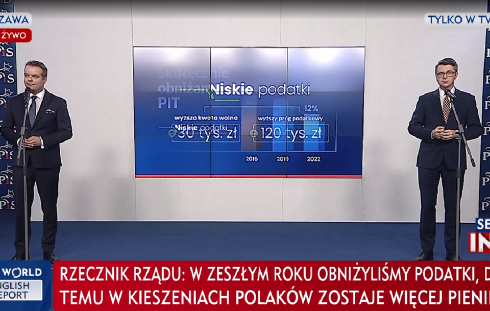 Rafał Bochenek, Piotr Muller / autor: TVP Info