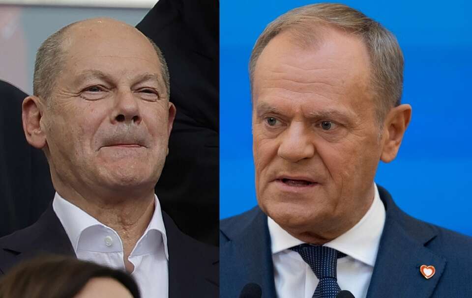 Olaf Scholz/Donald Tusk / autor: PAP/EPA/RONALD WITTEK/Fratria