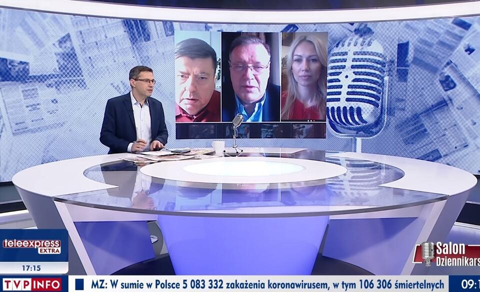 "Salon Dziennikarski" - 05.02.2022 / autor: Screen TVP Info