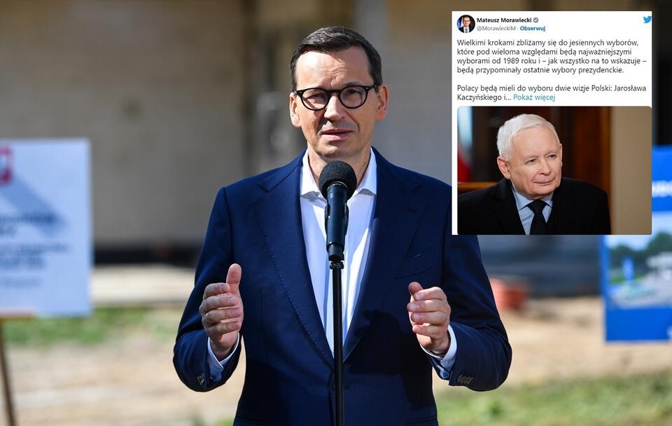 autor: PAP/Marcin Bielecki/Twitter Mateusz Morawiecki