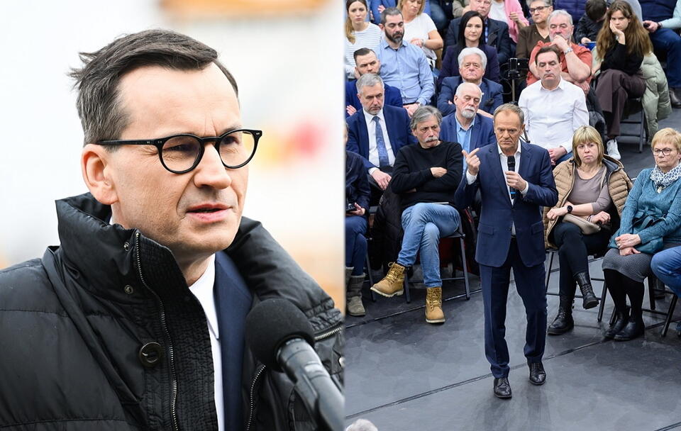 Premier Mateusz Morawiecki; lider PO Donald Tusk / autor: PAP/Darek Delmanowicz; PAP/Jakub Kaczmarczyk