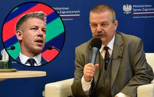 Prof. Przemysław Żurawski vel Grajewski (na zdjęciu) skomentował wynik wyborów na Węgrzech, w których wygrał Peter Magyar (w miniaturze/grafika) / autor: PAP/EPA/TIBOR ILLYES/Fratria