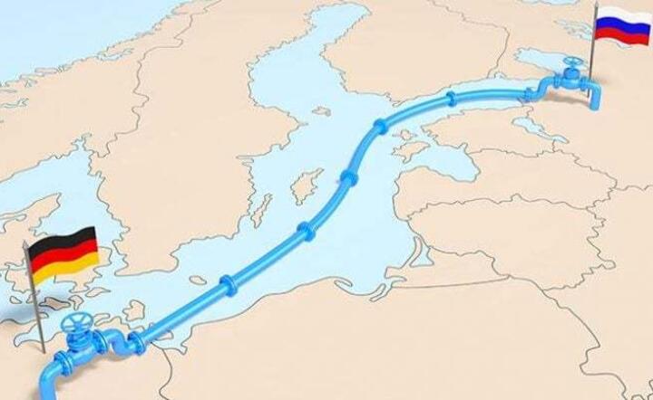 ilustracja przebiegu gazociągu Nord Stream 2 / autor: Facebook, wpis premiera Mateusza Morawieckiego
