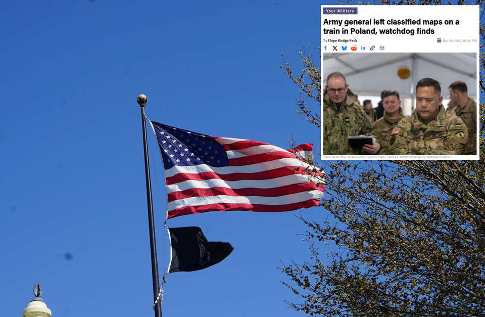 Generał zostawił w pociągu w Polsce... tajne mapy